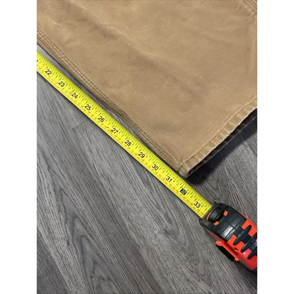 Carhartt Pants Mens 42x32* Tan Canvas Carpenter Loose Hammer Loop Workwear